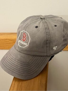 '47 Gray Boston Strong Low Profile Baseball Cap